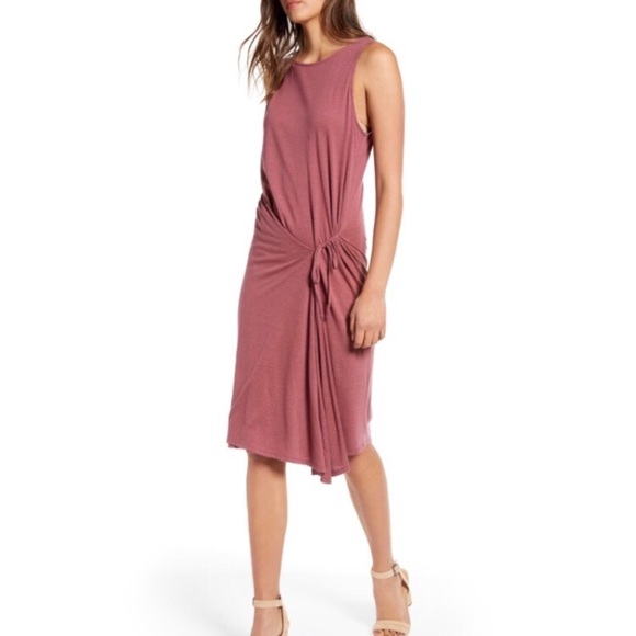 Chelsea28 Dresses & Skirts - Chelsea28 Dusty Rose Asymmetrical Tank Dress